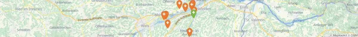 Map view for Pharmacies emergency services nearby Neuhofen an der Krems (Linz  (Land), Oberösterreich)
